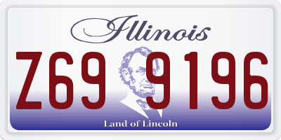 IL license plate Z699196