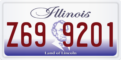 IL license plate Z699201