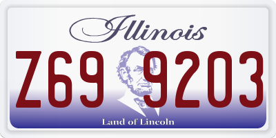 IL license plate Z699203