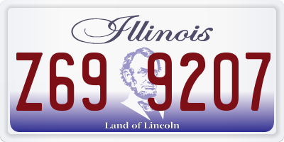 IL license plate Z699207