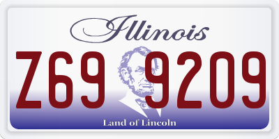 IL license plate Z699209