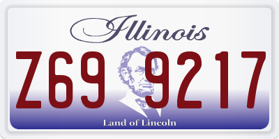 IL license plate Z699217