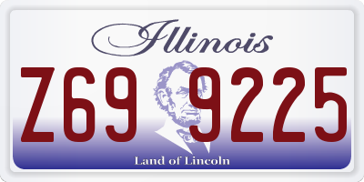 IL license plate Z699225