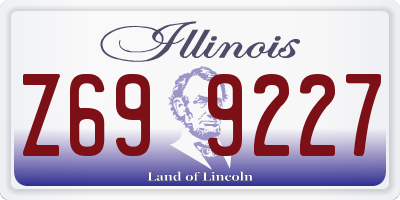 IL license plate Z699227