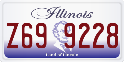 IL license plate Z699228