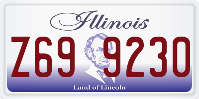 IL license plate Z699230