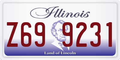 IL license plate Z699231