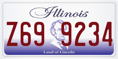 IL license plate Z699234