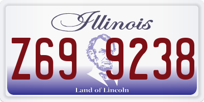 IL license plate Z699238