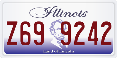 IL license plate Z699242