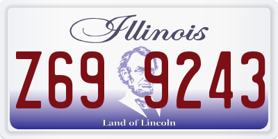 IL license plate Z699243
