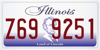 IL license plate Z699251