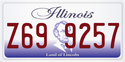 IL license plate Z699257