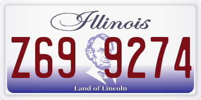 IL license plate Z699274