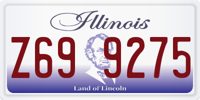 IL license plate Z699275