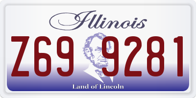 IL license plate Z699281