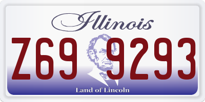 IL license plate Z699293