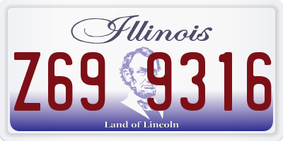 IL license plate Z699316
