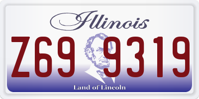 IL license plate Z699319