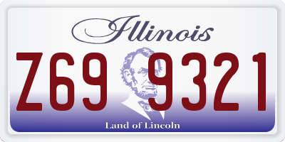 IL license plate Z699321