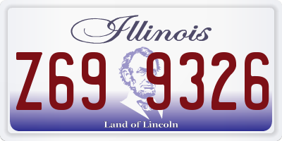IL license plate Z699326