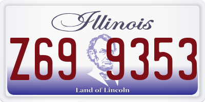 IL license plate Z699353
