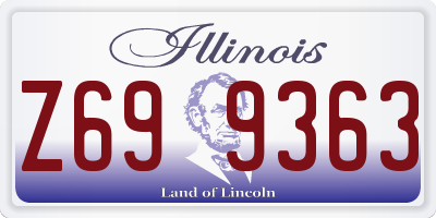 IL license plate Z699363