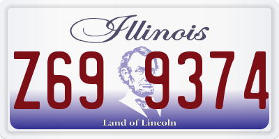IL license plate Z699374