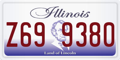 IL license plate Z699380