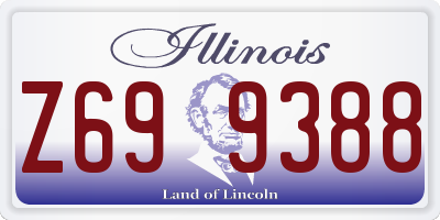 IL license plate Z699388