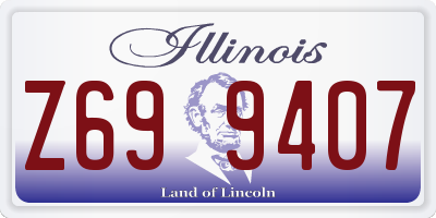 IL license plate Z699407