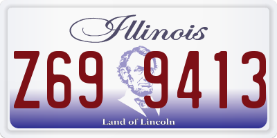 IL license plate Z699413