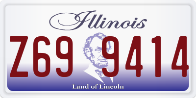 IL license plate Z699414