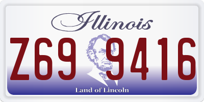 IL license plate Z699416