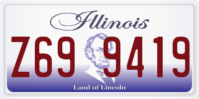 IL license plate Z699419