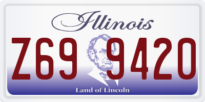 IL license plate Z699420