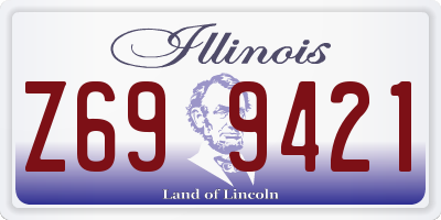 IL license plate Z699421
