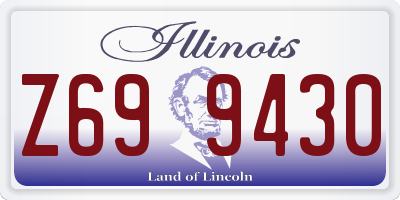 IL license plate Z699430