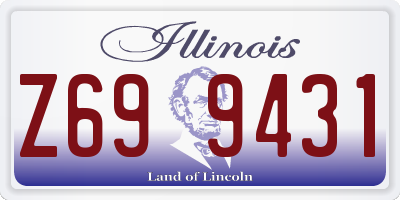 IL license plate Z699431