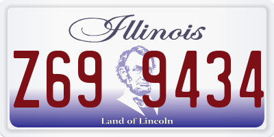 IL license plate Z699434