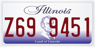 IL license plate Z699451