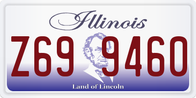 IL license plate Z699460