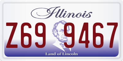 IL license plate Z699467