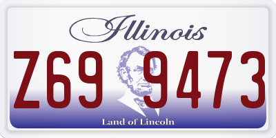 IL license plate Z699473