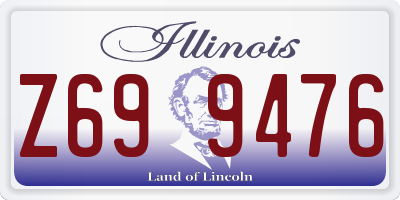 IL license plate Z699476
