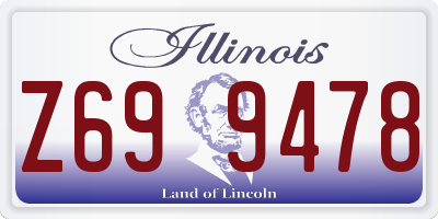 IL license plate Z699478