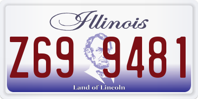 IL license plate Z699481