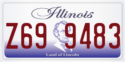 IL license plate Z699483