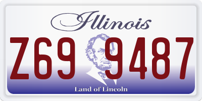 IL license plate Z699487