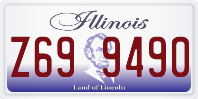 IL license plate Z699490
